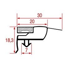 Garnitura magnetica profil 1005