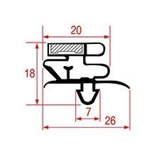 Garnitura magnetica profil 1043