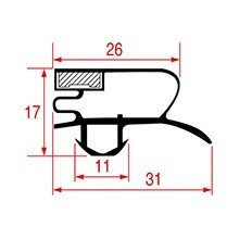 Garnitura magnetica profil 1044