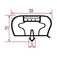 Garnitura magnetica profil 1051