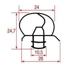 Garnitura magnetica profil 1086