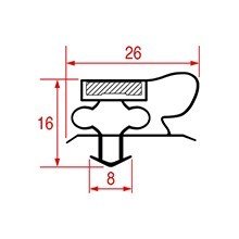 Garnitura magnetica profil 1093