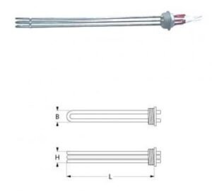 Rezistenta 7500W, 220V, 3 circuite de incalzire