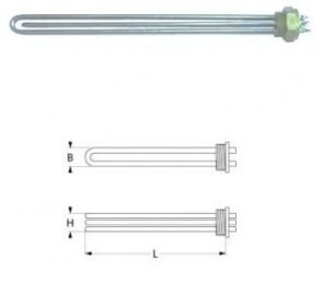 Rezistenta 7500W, 230V, 3 circuite de incalzire