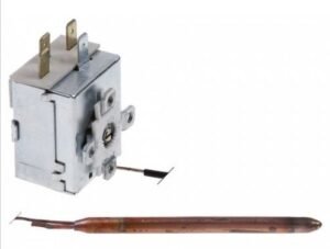 Termostat reglabil 0-90°C 1 pol 1CO 15A ø sonda 6,5mm